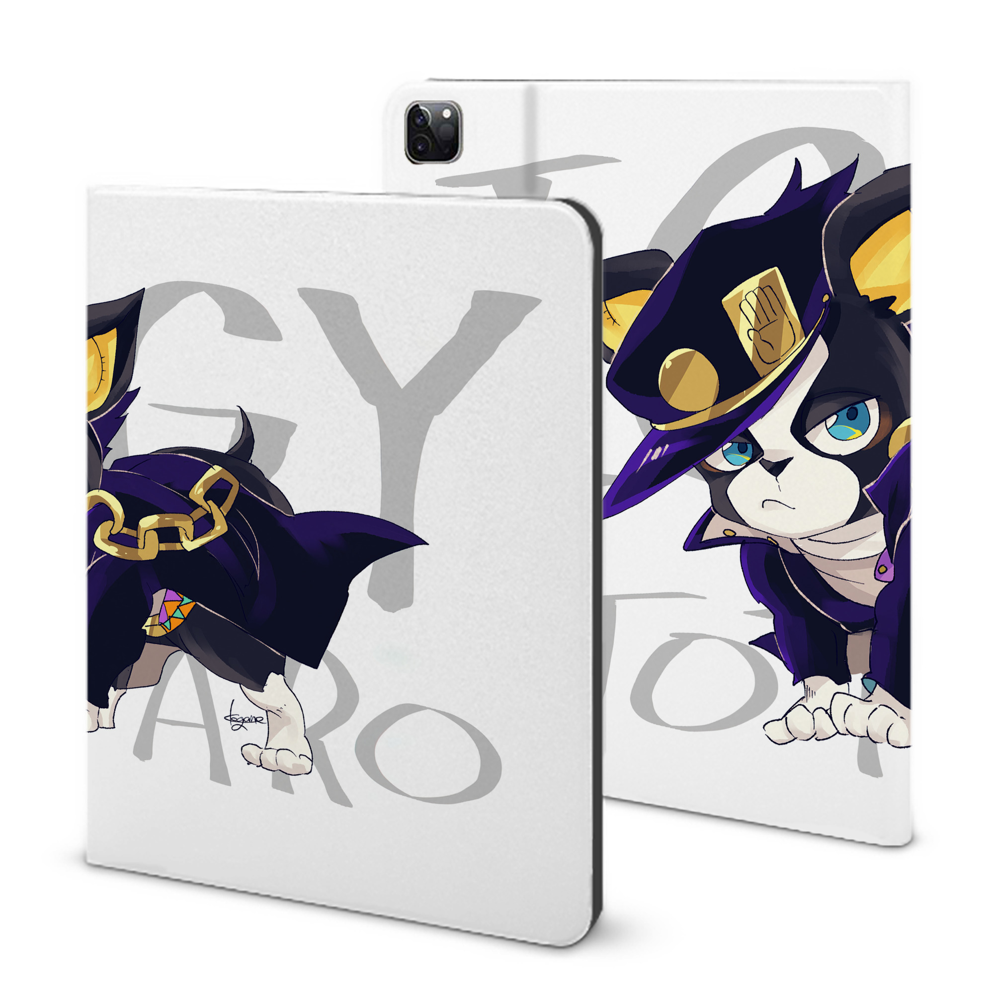 （画像用） ジョジョの奇妙な冒険 JoJo's Bizarre Adventure IPad ケース ブック型 PUレザー TPU 耐衝撃 軽量 薄型 ペン収納なし 全面保護 IPad 各モデル対応